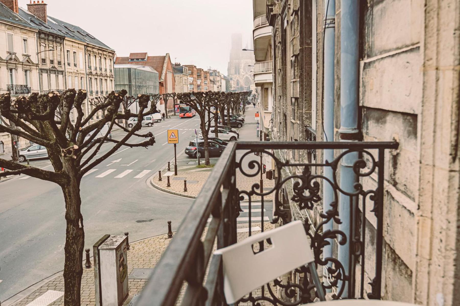La Terrasse - Vue Cathedrale - Hyper Centre 1D Apartment แร็งส์ ภายนอก รูปภาพ